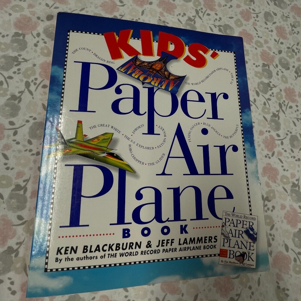 Kids' Paper Airplane Book - Slick Printed Pages included for Building